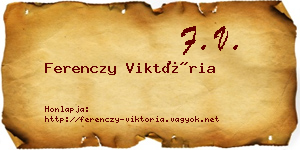 Ferenczy Viktória névjegykártya