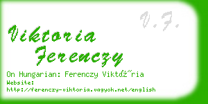 viktoria ferenczy business card